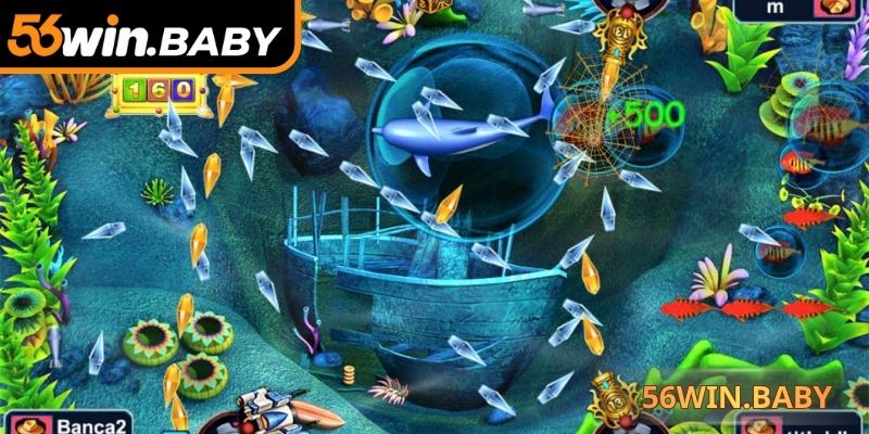 Bắn cá 56Win kết hợp đồ hoạ đại dương sống động