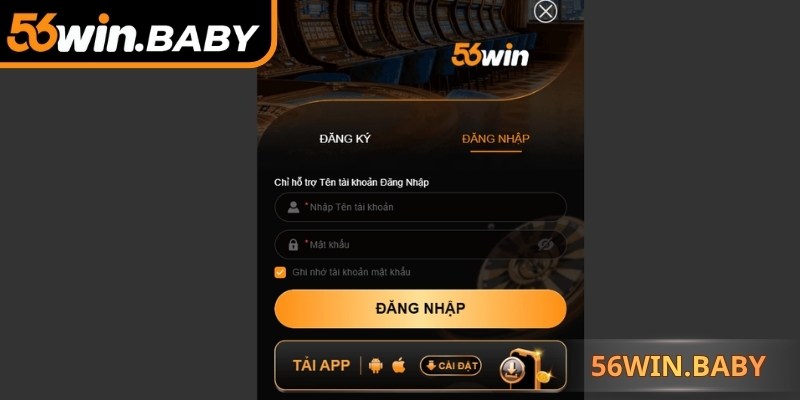 3 bước thao tác đăng nhập 56Win đơn giản 