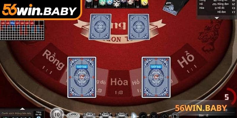 Rồng Hổ nhịp độ nhanh, chọn cược thưởng cao