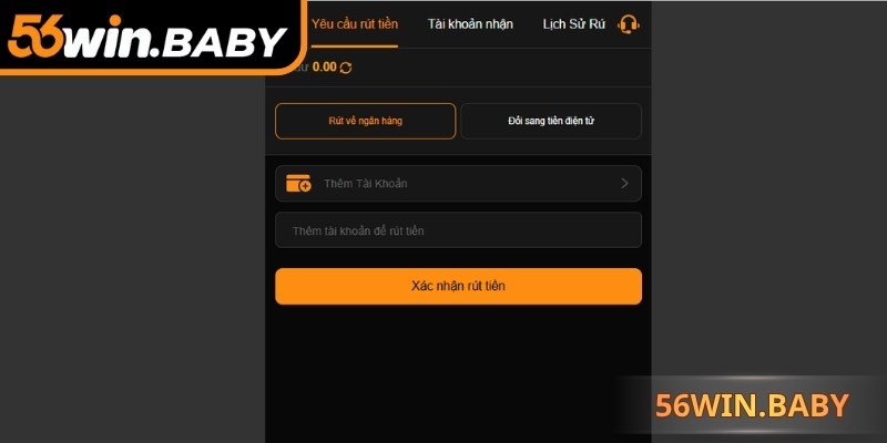 Nhập thông tin và lựa chọn ngân hàng chính xác trước khi xác nhận